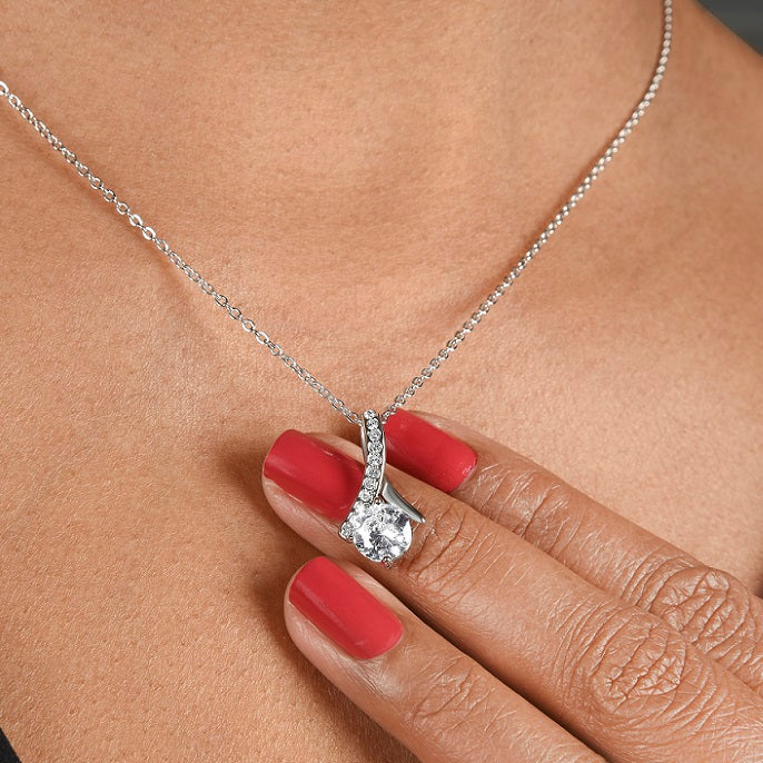 My Gorgeous DAUGHTER - So PROUD OF YOU - DAD - Alluring Beauty Necklace Gift