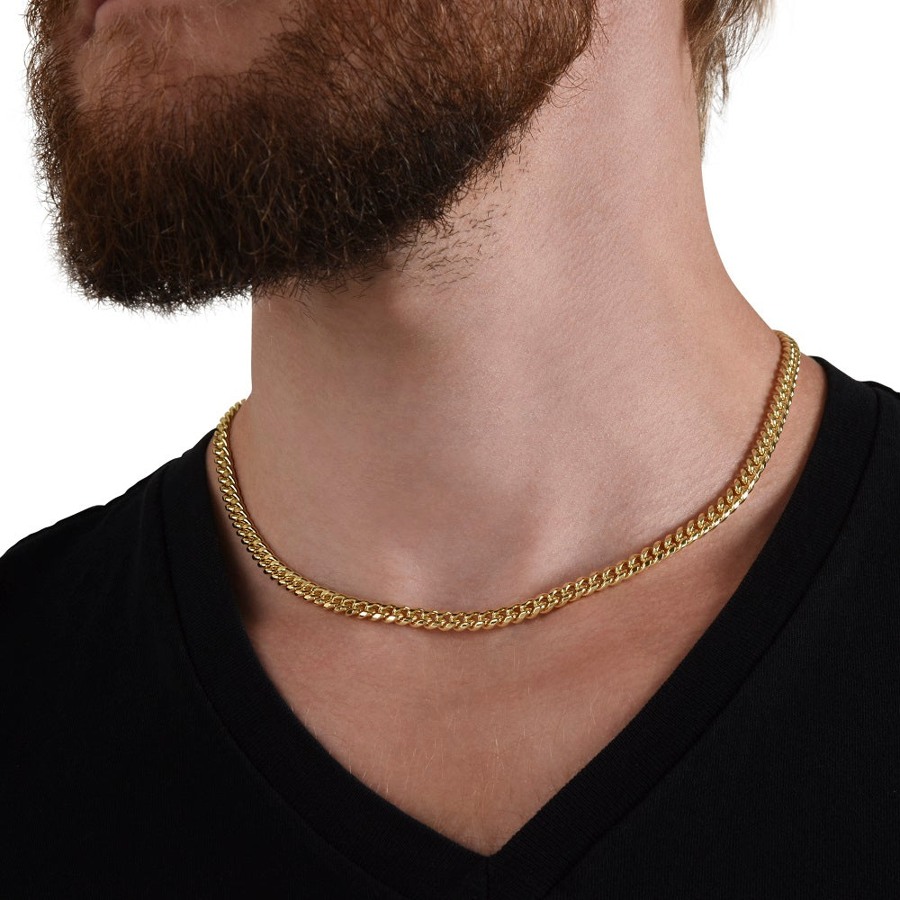 My DAD My HERO - From SON - Cuban Link Chain Necklace