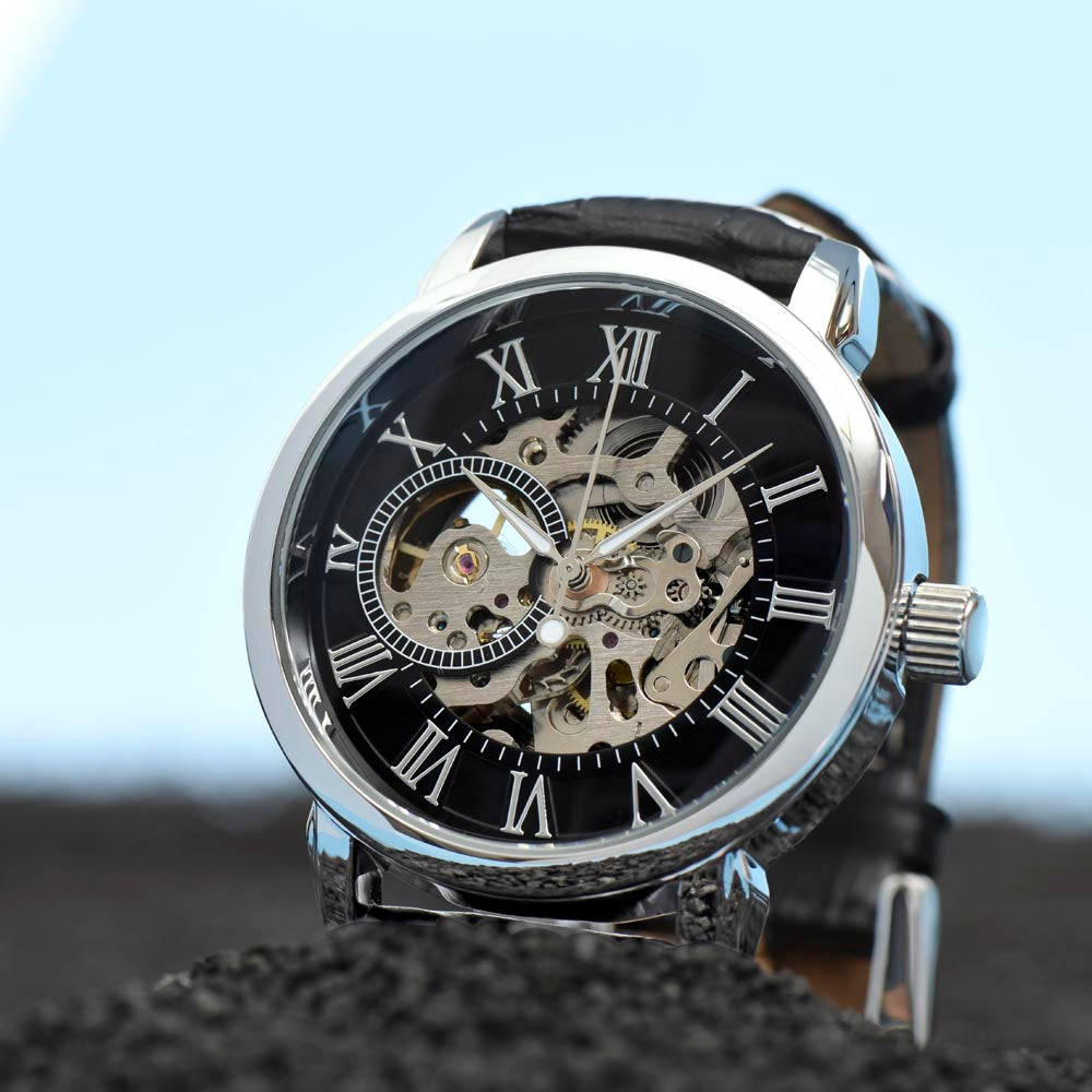 DADDY My Hero - HAPPY BIRTHDAY - Open Works Watch Gift From Your SON