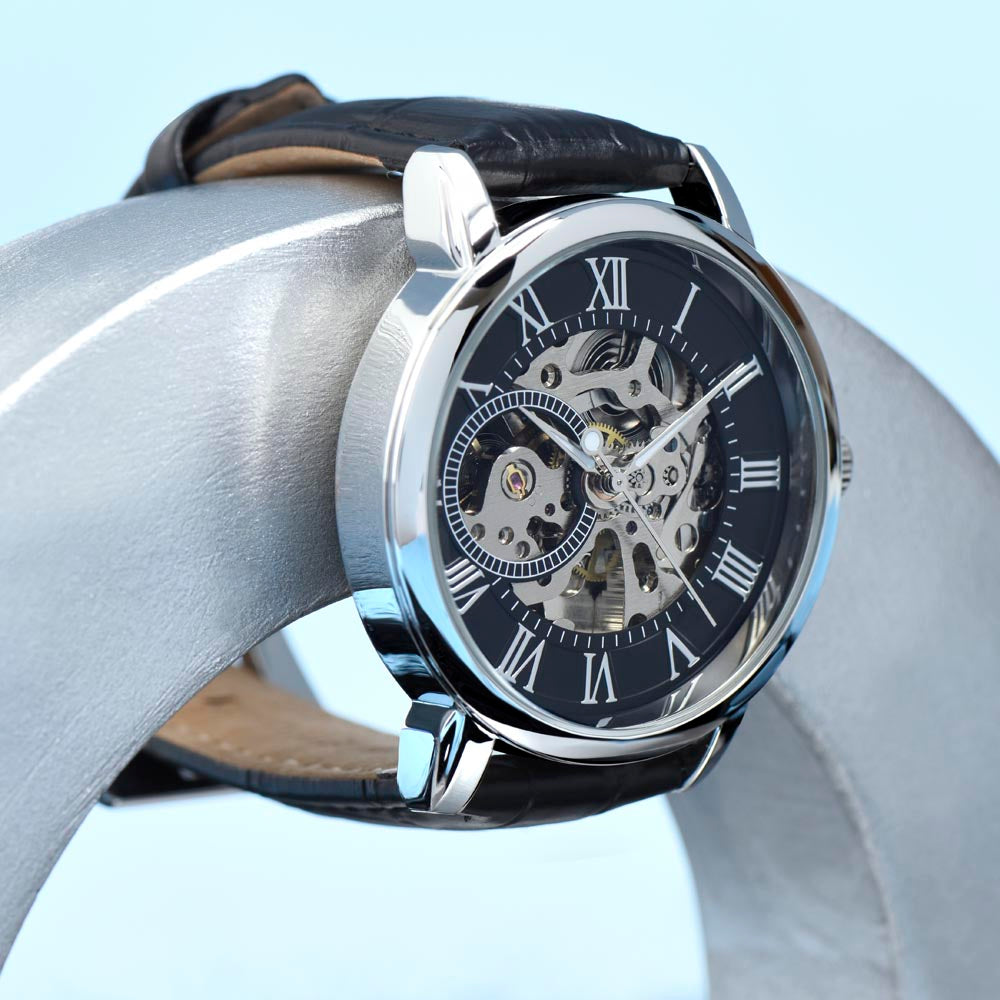 My DAD My HERO - HAPPY BIRTHDAY - Open Works Watch Gift From Your SON