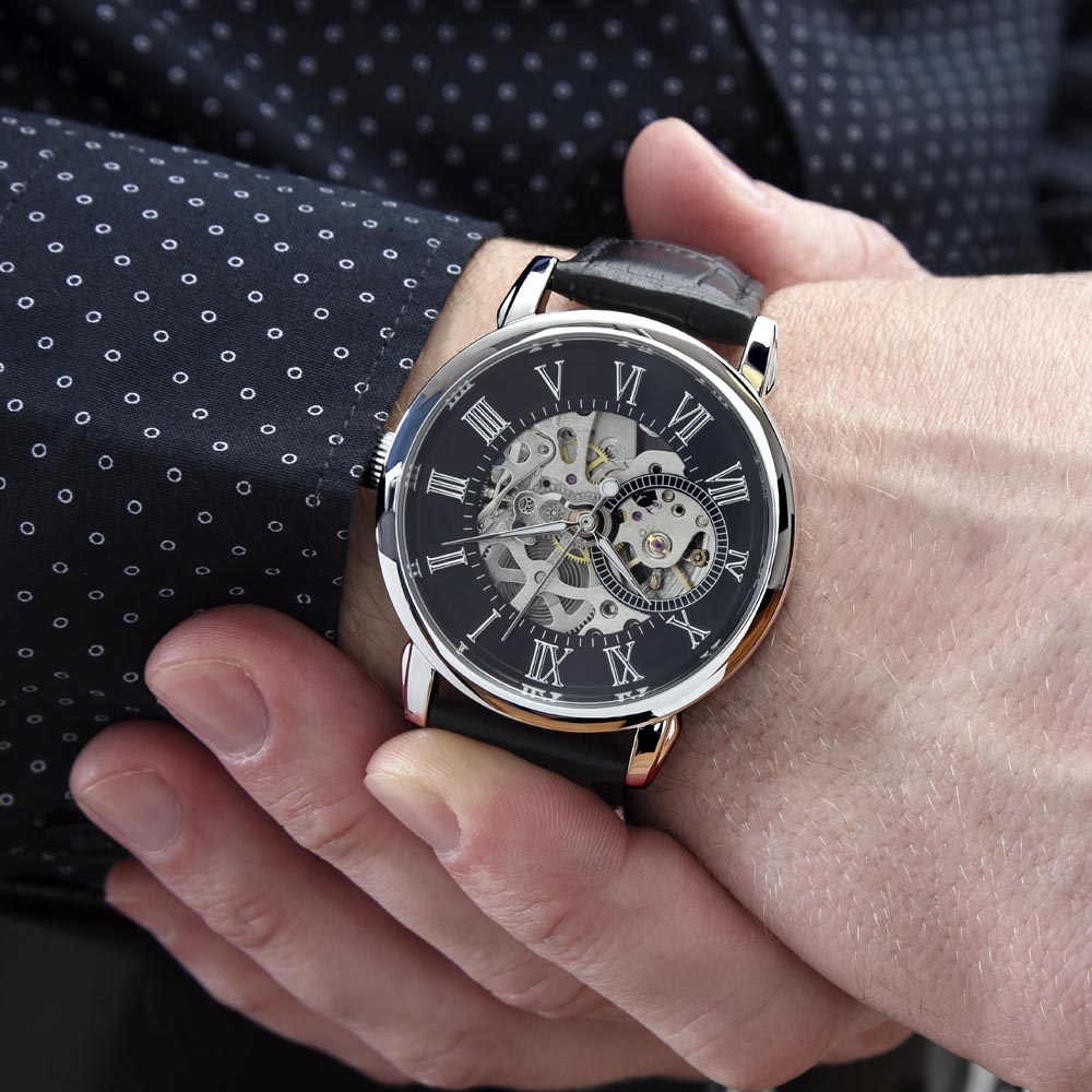 DADDY My Hero - HAPPY BIRTHDAY - Open Works Watch Gift From Your SON