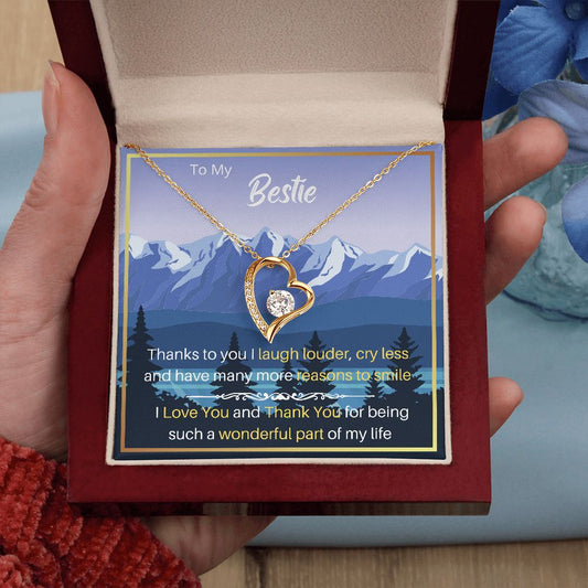To My BESTIE - Forever Love Pendant Necklace Gift