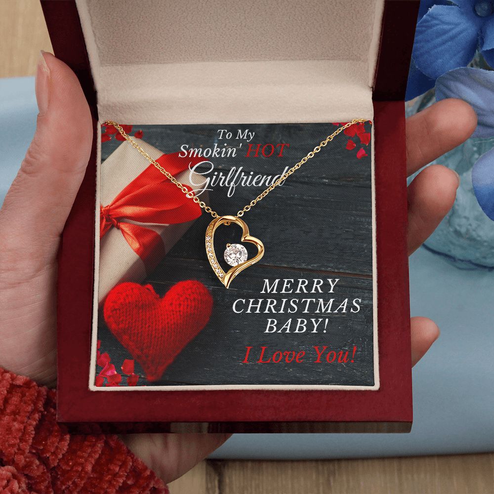 My Smoking HOT Girlfriend - MERRY CHRISTMAS - Forever Love Necklace Gift
