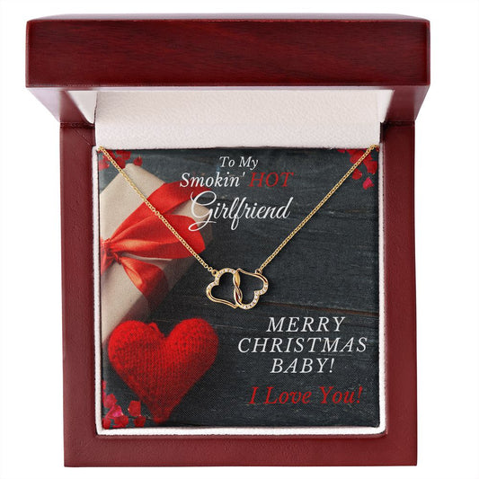 My Smokin' HOT Girlfriend - MERRY CHRISTMAS - Everlasting Love Gold And Diamonds Necklace