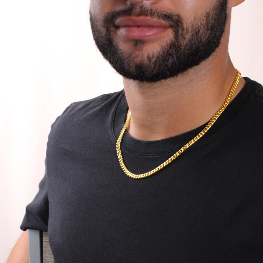 Be Better Than You Were The Day Before - Cuban Link Chain Necklace Gift For Men