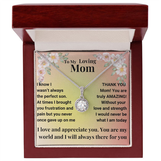 To My Loving Mom - Eternal Hope Necklace Gift