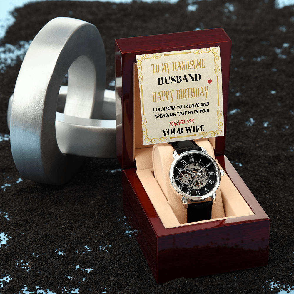 My HANDSOME HUSBAND - HAPPY BIRTHDAY - Open Works WATCH Gift