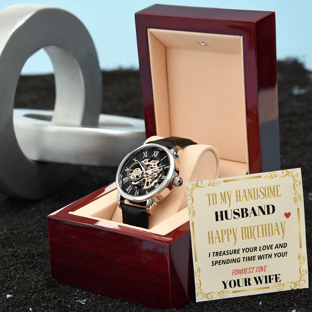 My HANDSOME HUSBAND - HAPPY BIRTHDAY - Open Works WATCH Gift