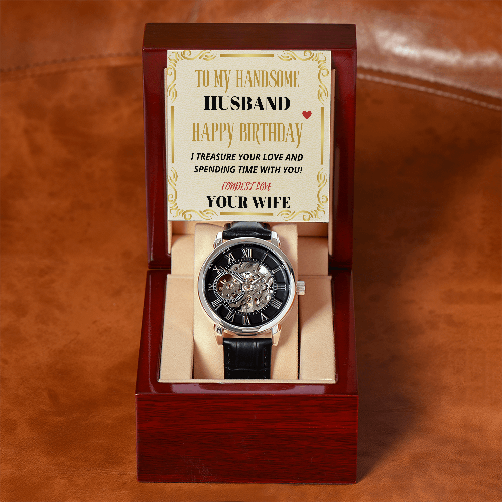 My HANDSOME HUSBAND - HAPPY BIRTHDAY - Open Works WATCH Gift