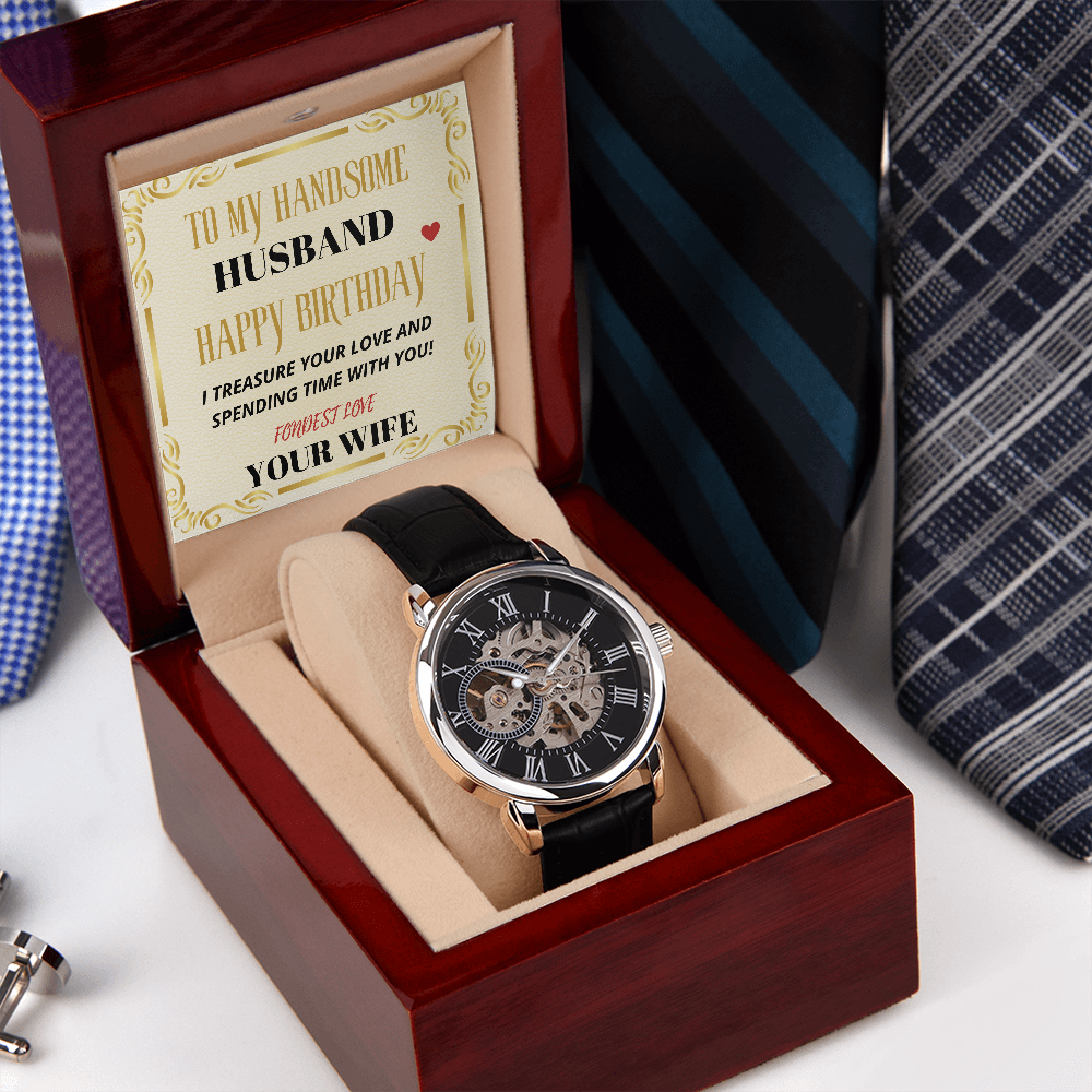 My HANDSOME HUSBAND - HAPPY BIRTHDAY - Open Works WATCH Gift