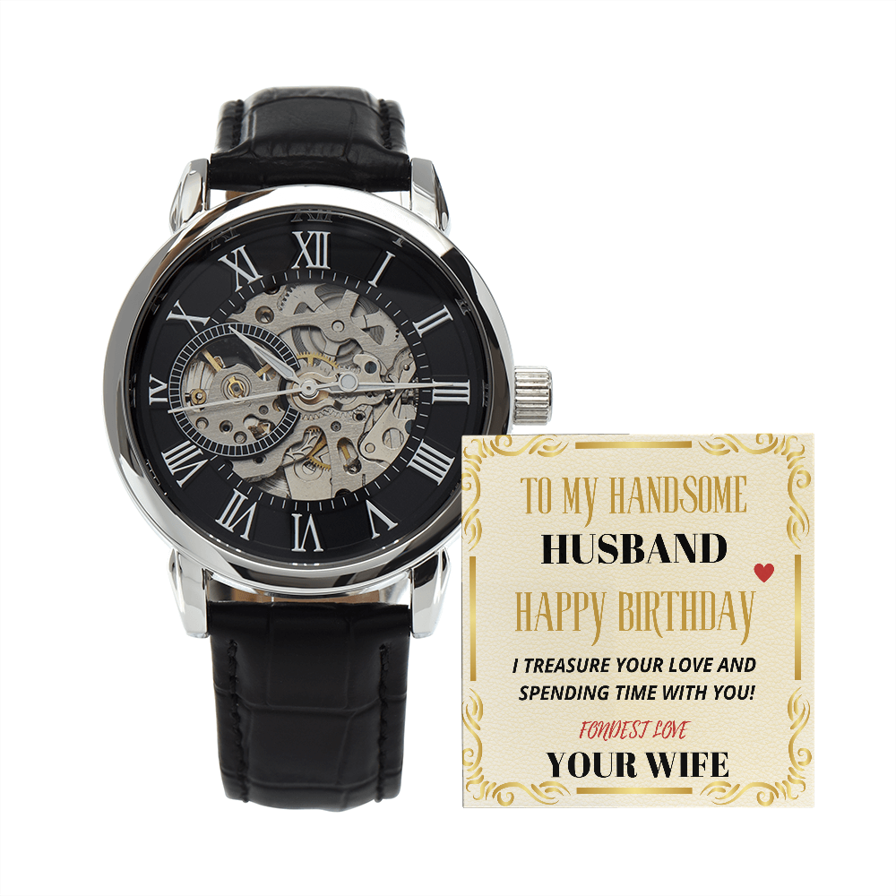 My HANDSOME HUSBAND - HAPPY BIRTHDAY - Open Works WATCH Gift