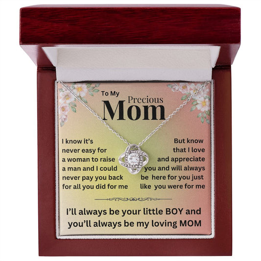 My Precious Mom - Love Knot Necklace Gift