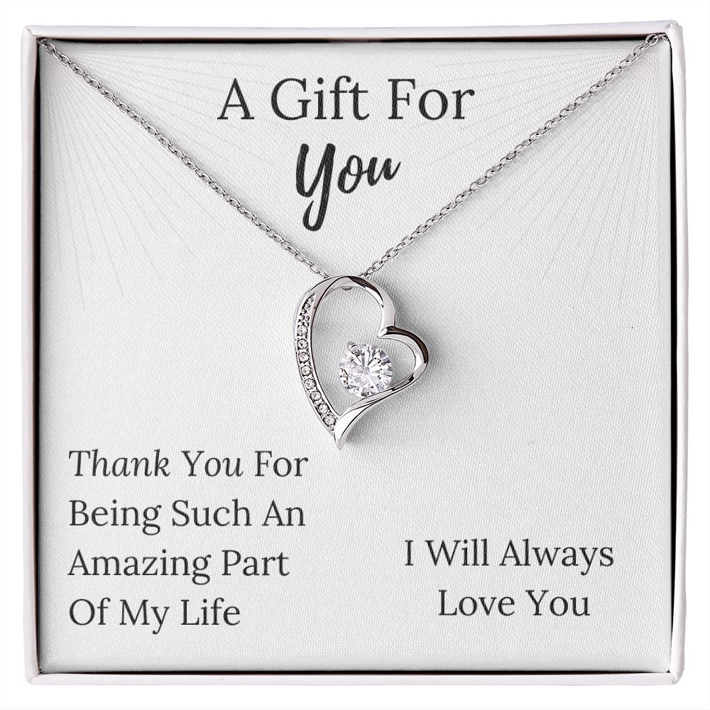 A Gift For YOU - Forever Love Heart Pendant Necklace