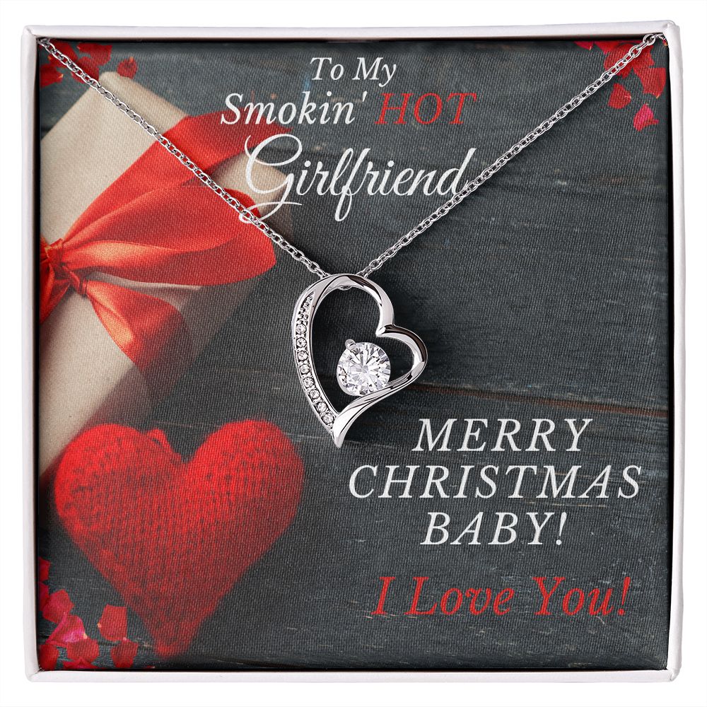 My Smoking HOT Girlfriend - MERRY CHRISTMAS - Forever Love Necklace Gift