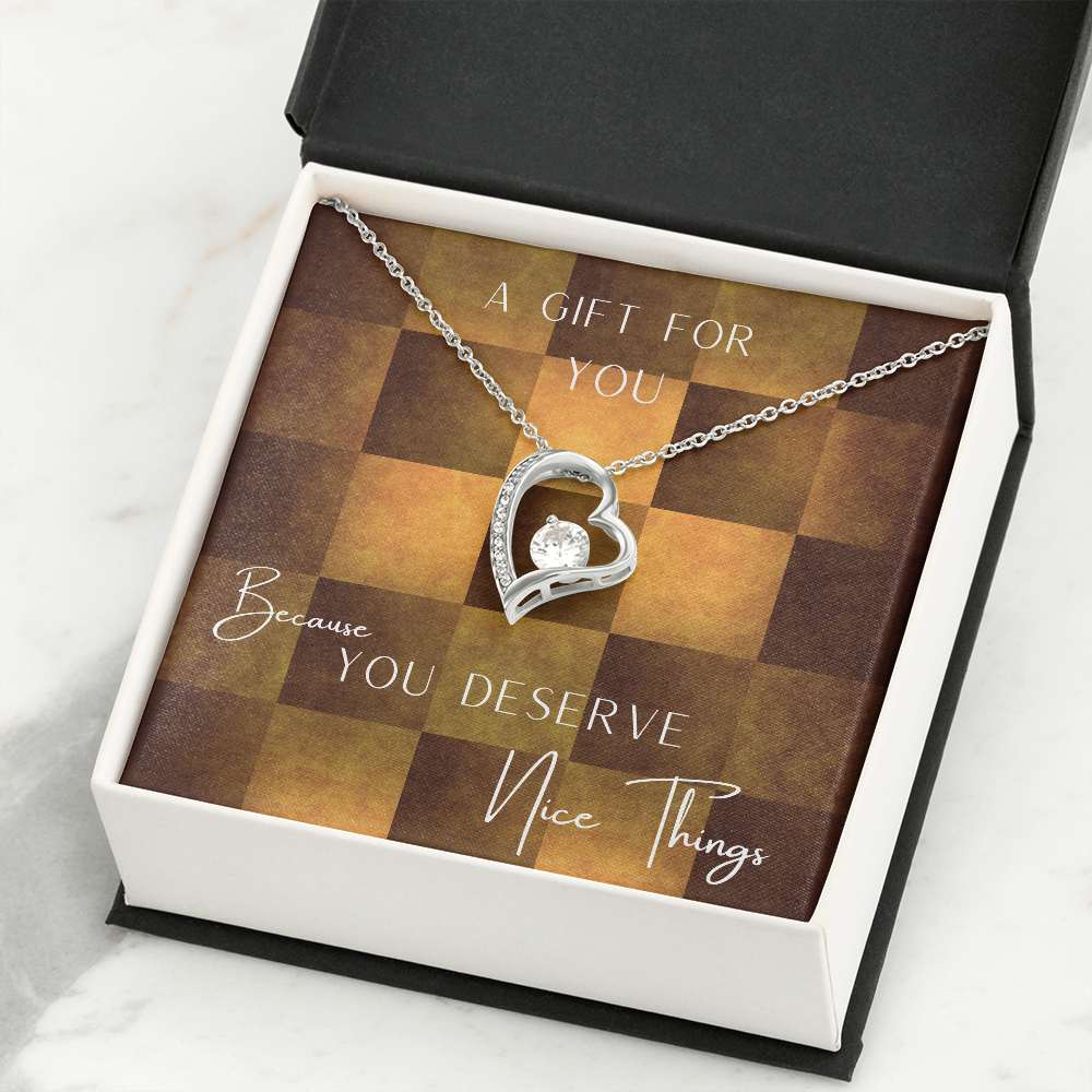 You DESERVE NICE THINGS - Forever Love Pendant Necklace