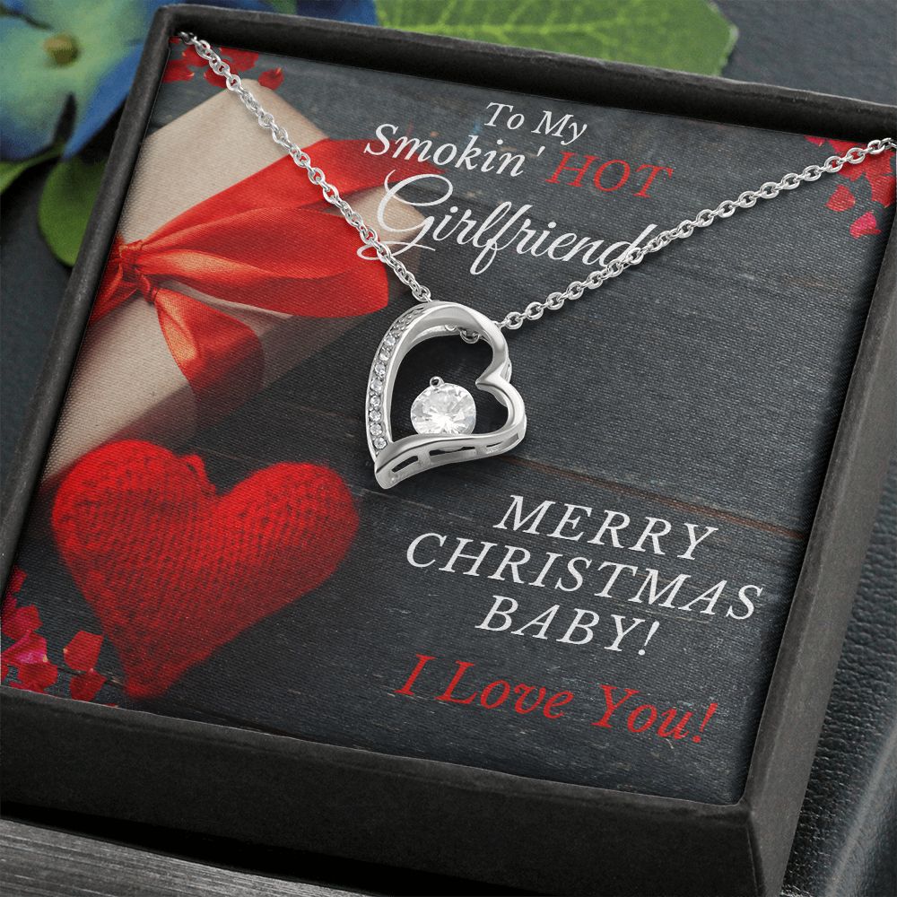 My Smoking HOT Girlfriend - MERRY CHRISTMAS - Forever Love Necklace Gift