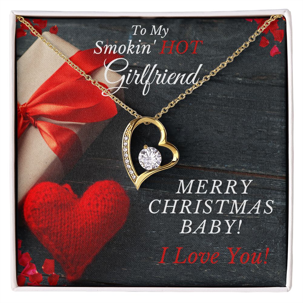 My Smoking HOT Girlfriend - MERRY CHRISTMAS - Forever Love Necklace Gift