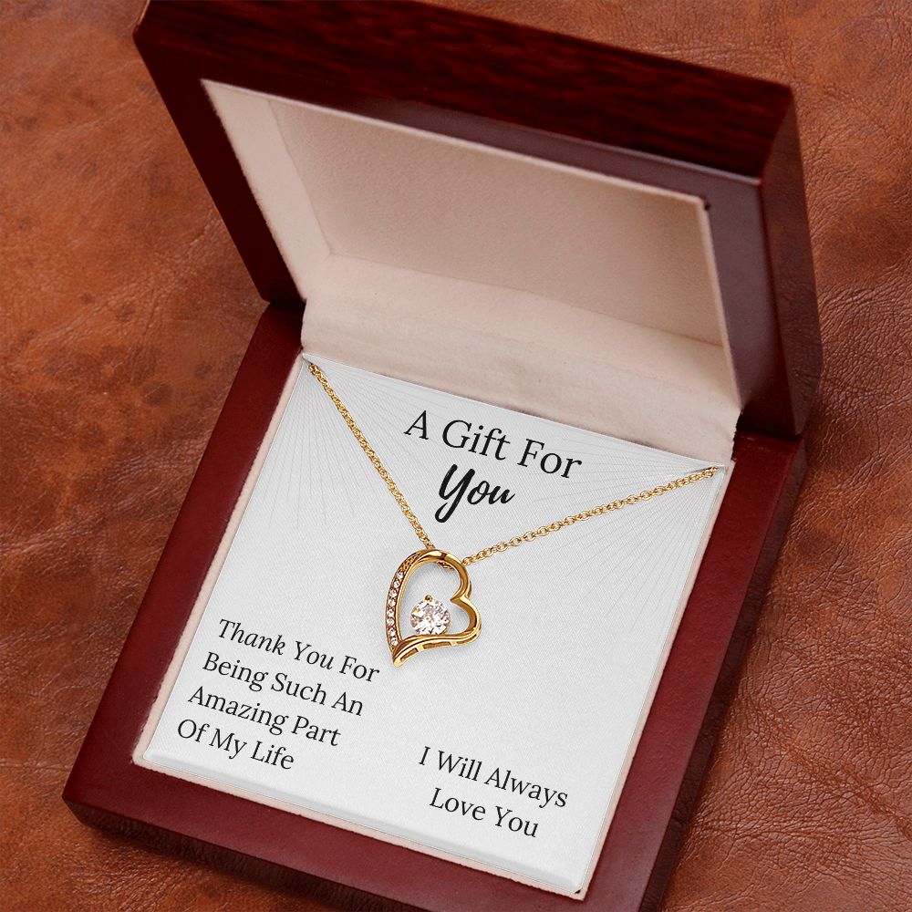 A Gift For YOU - Forever Love Heart Pendant Necklace