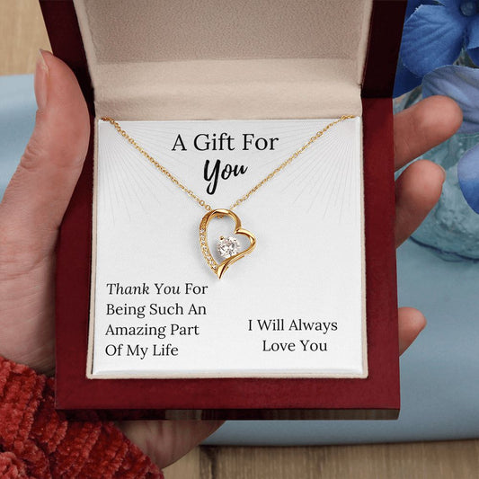 A Gift For YOU - Forever Love Heart Pendant Necklace