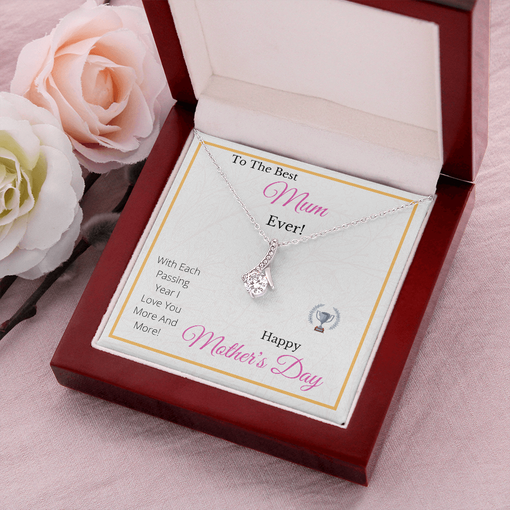 The Best Mum Ever -  Mother's Day - Alluring Beauty Pendant Necklace Gift