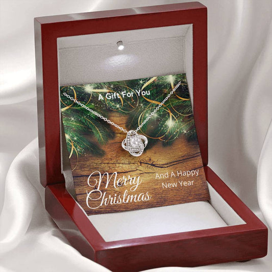 Merry Christmas - Love Knot Necklace Gift