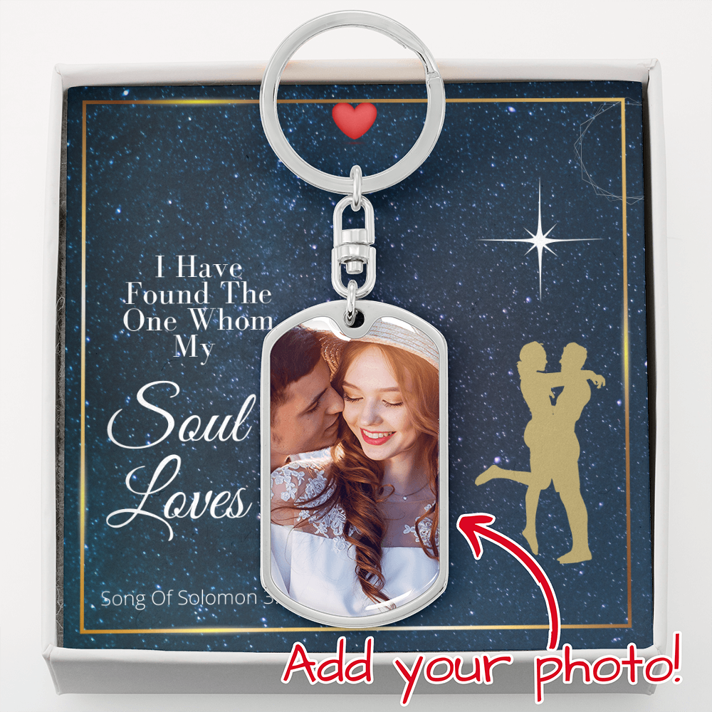 I Have Found The One - Dog Tag Key Ring Gift For Men