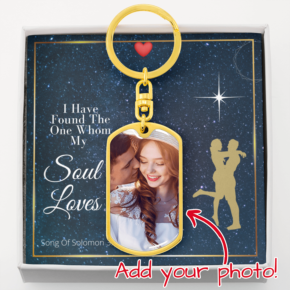 I Have Found The One - Dog Tag Key Ring Gift For Men