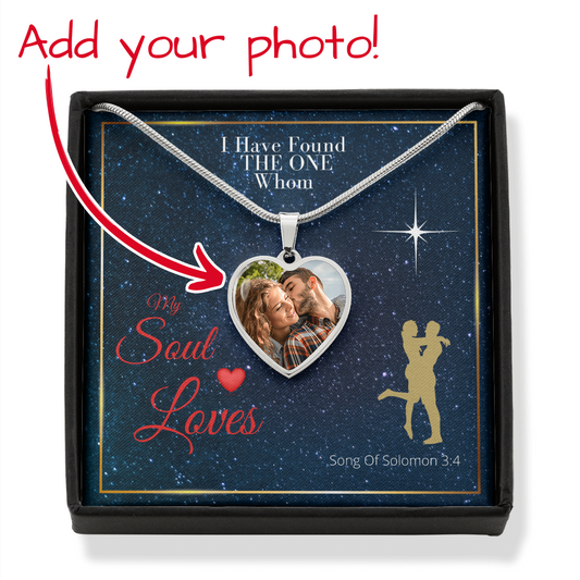 I Have Found The One - Heart Photo Pendant Necklace Gift